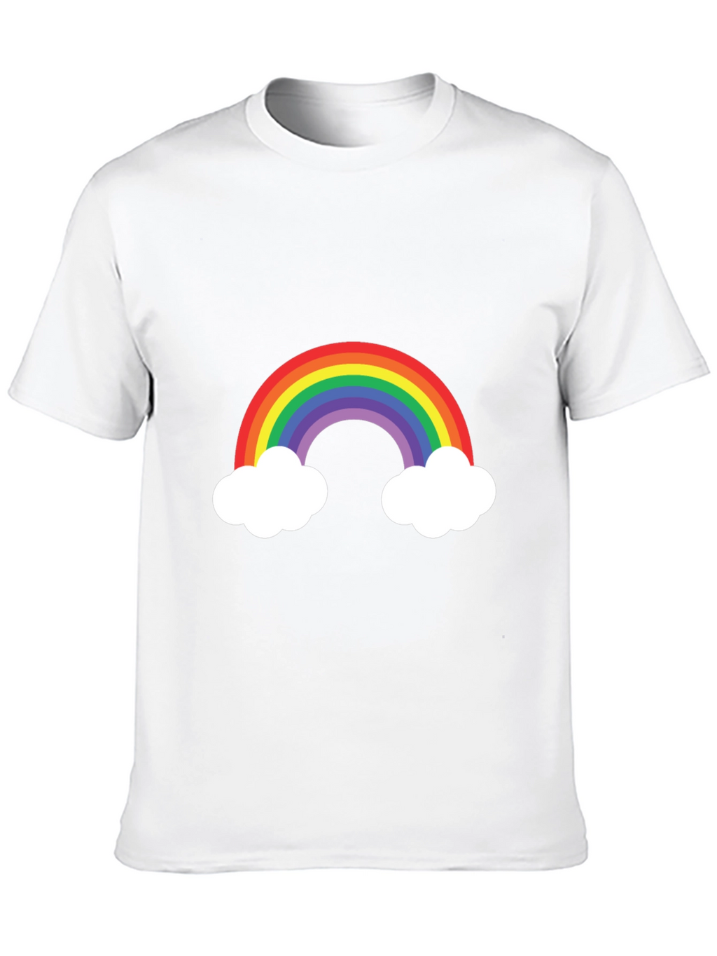 Rainbow Cloud Graphic Tee - Mens Black T-Shirt