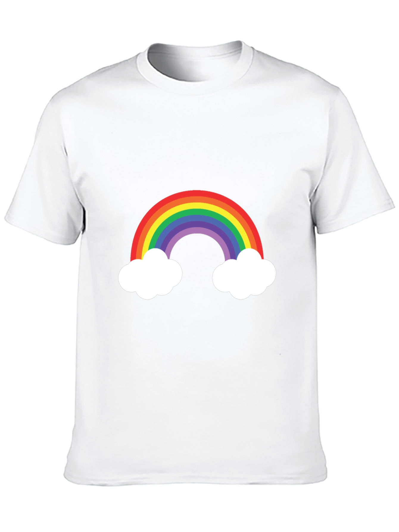 Rainbow Cloud Graphic Tee - Mens Black T-Shirt