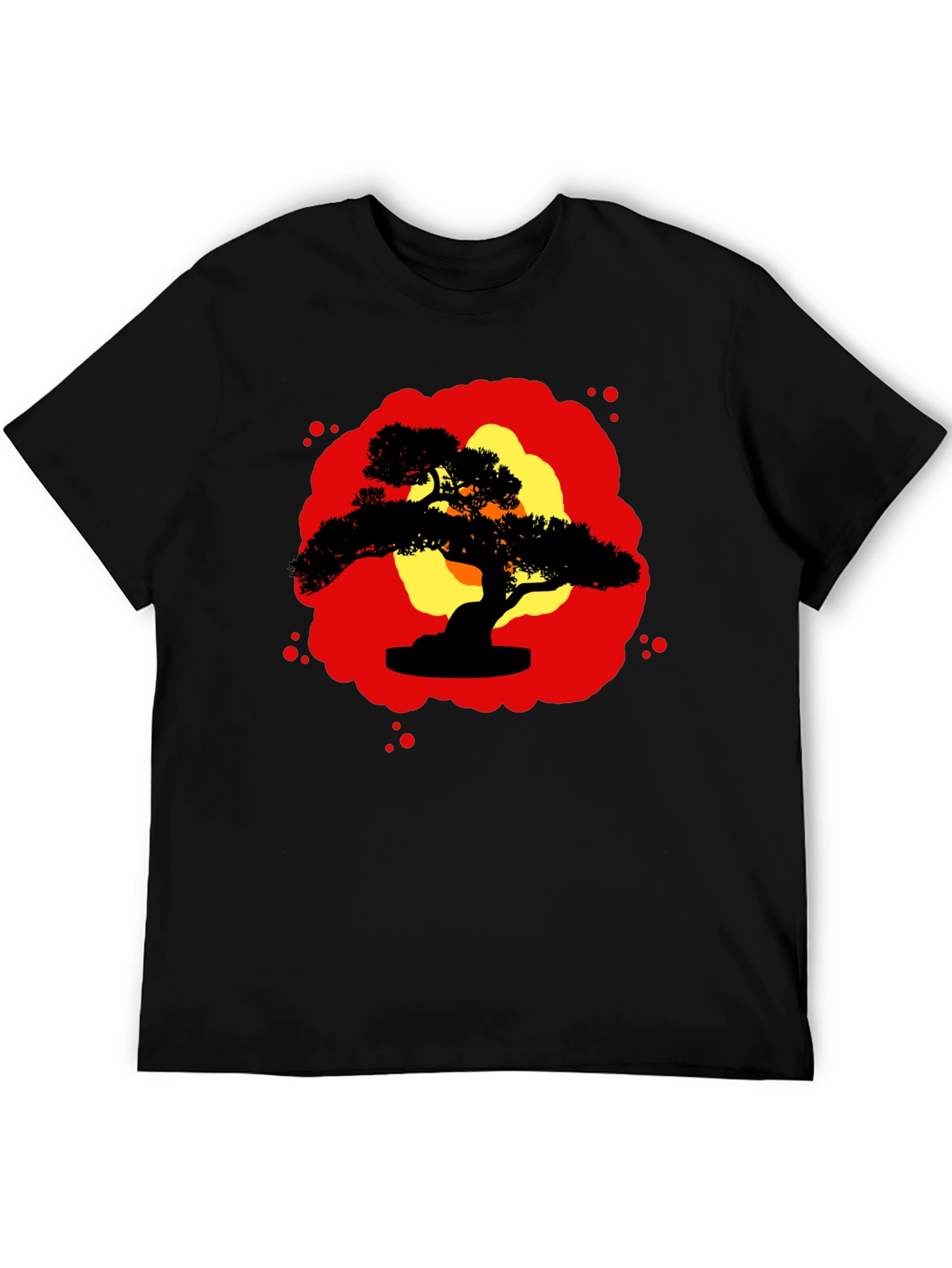 Bonsai Silhouette Graphic Tee - Zen Style Shirt