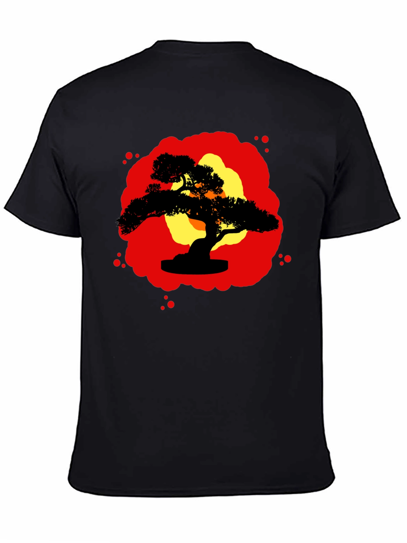 Bonsai Silhouette Graphic Tee - Zen Style Shirt