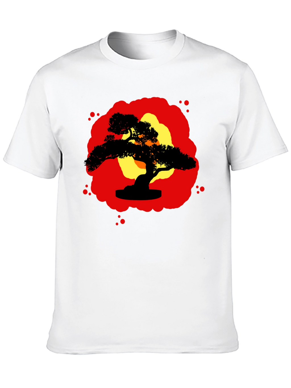 Bonsai Silhouette Graphic Tee - Zen Style Shirt