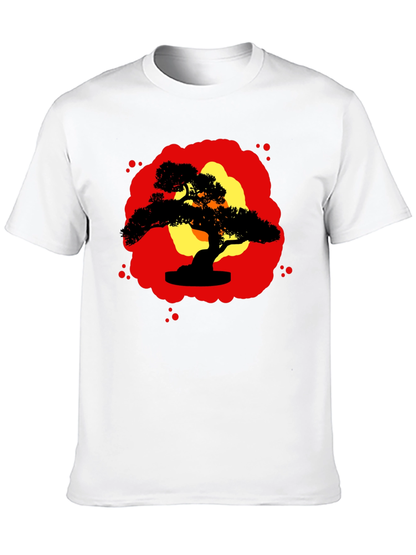 Bonsai Silhouette Graphic Tee - Zen Style Shirt