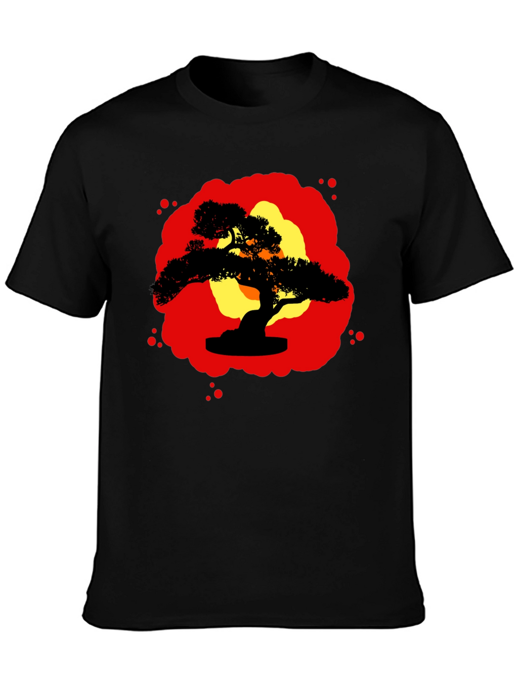 Bonsai Silhouette Graphic Tee - Zen Style Shirt