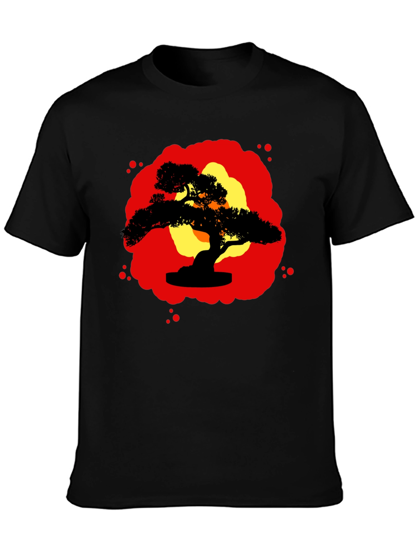 Bonsai Silhouette Graphic Tee - Zen Style Shirt