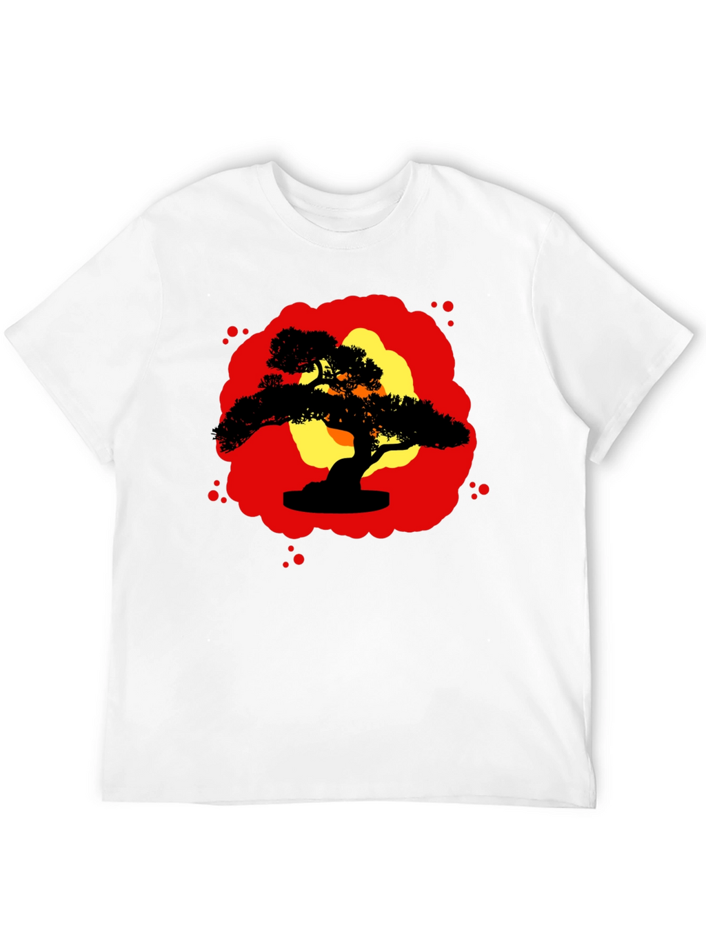 Bonsai Silhouette Graphic Tee - Zen Style Shirt