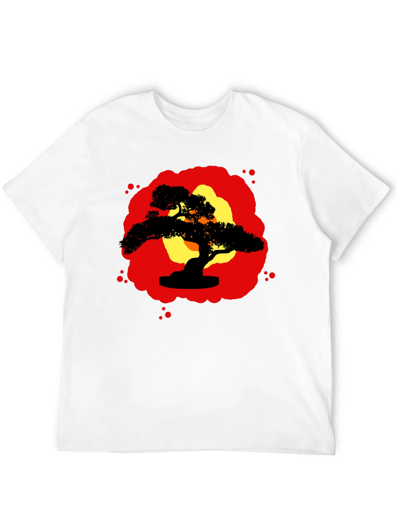Bonsai Silhouette Graphic Tee - Zen Style Shirt