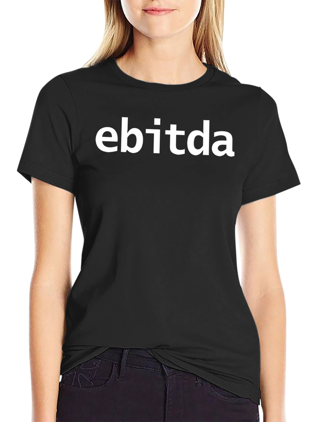 EBITDA Black Tee - Financial Acronym Shirt