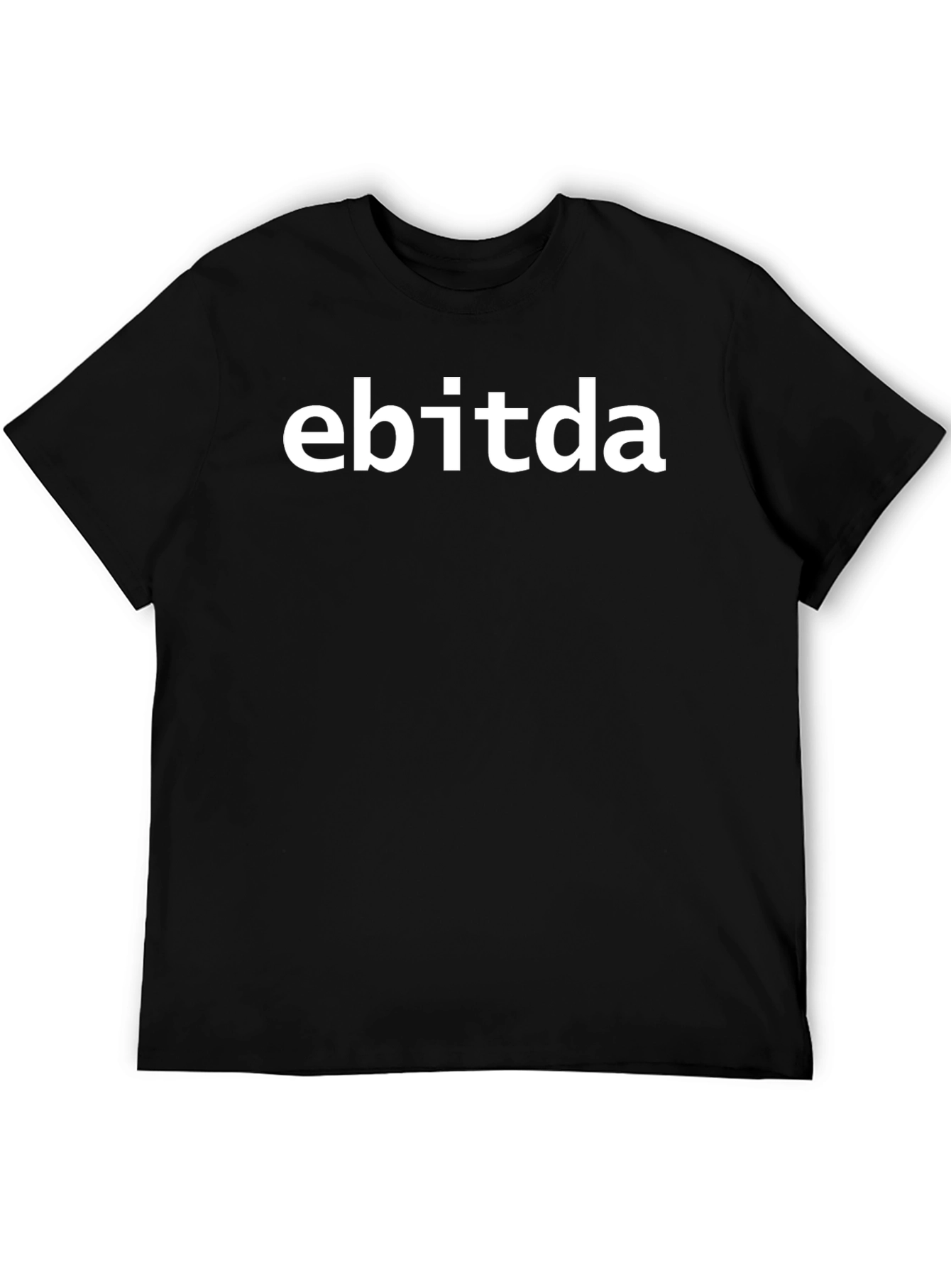 EBITDA Black Tee - Financial Acronym Shirt