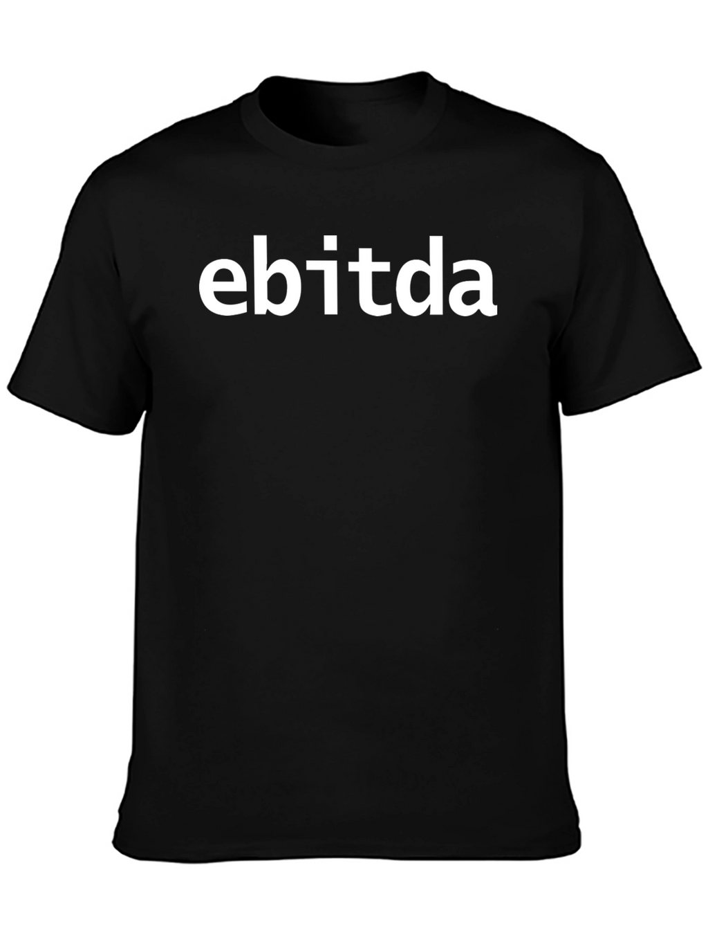 EBITDA Black Tee - Financial Acronym Shirt