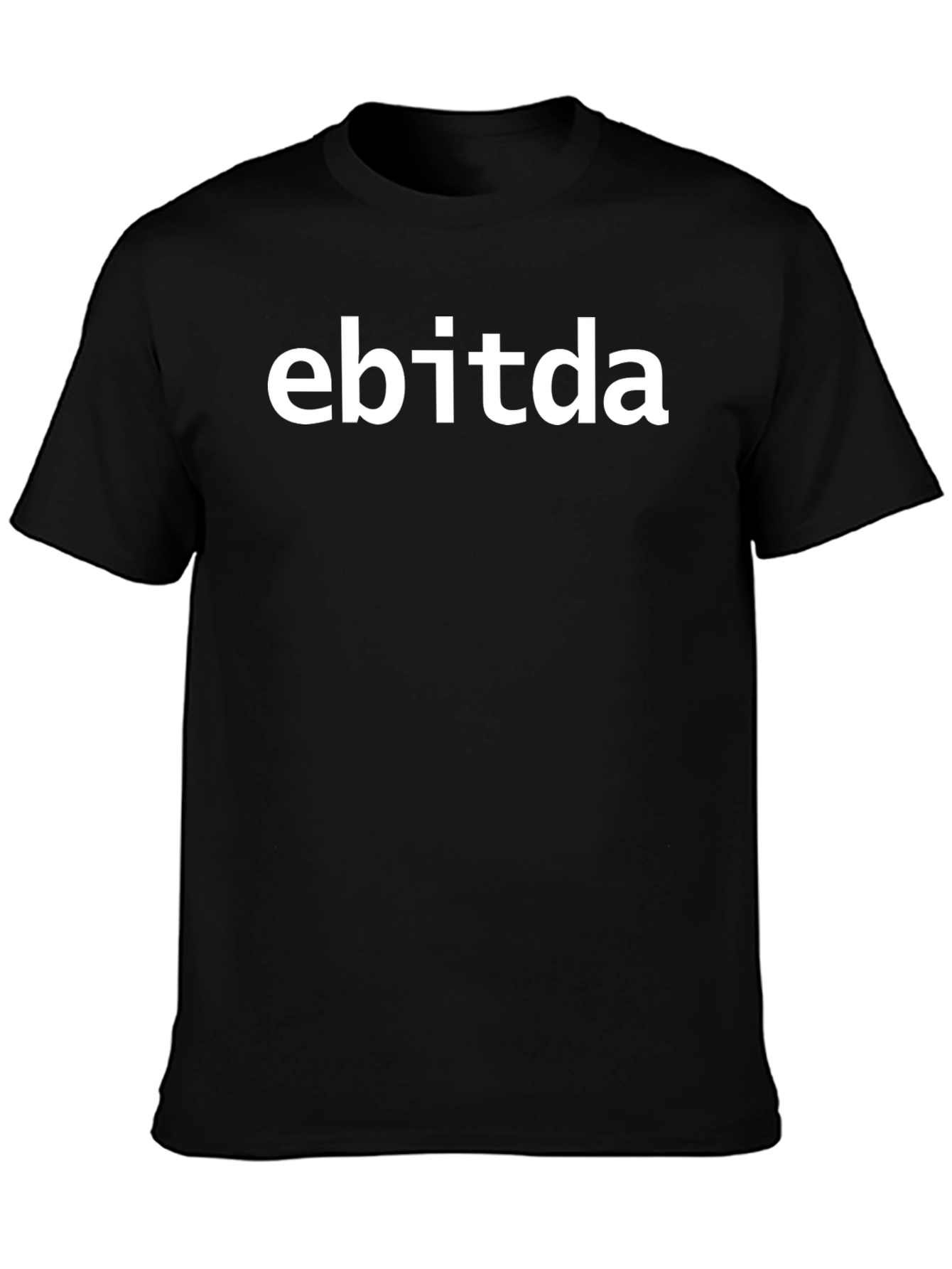EBITDA Black Tee - Financial Acronym Shirt