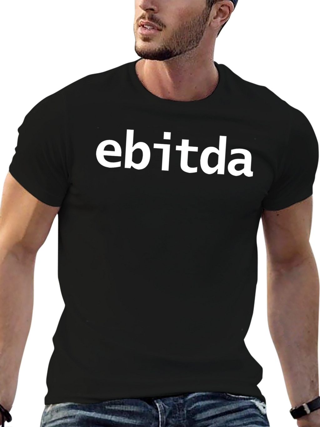 EBITDA Black Tee - Financial Acronym Shirt