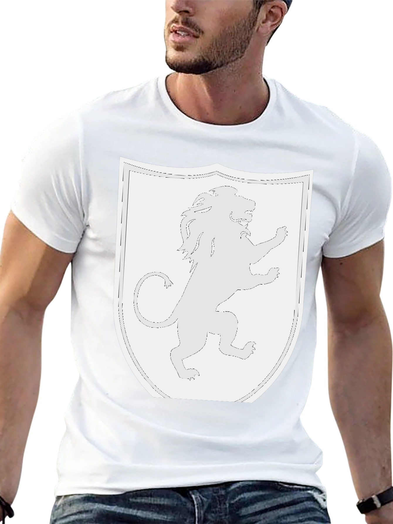 Lion Rampant Shield Black T-Shirt