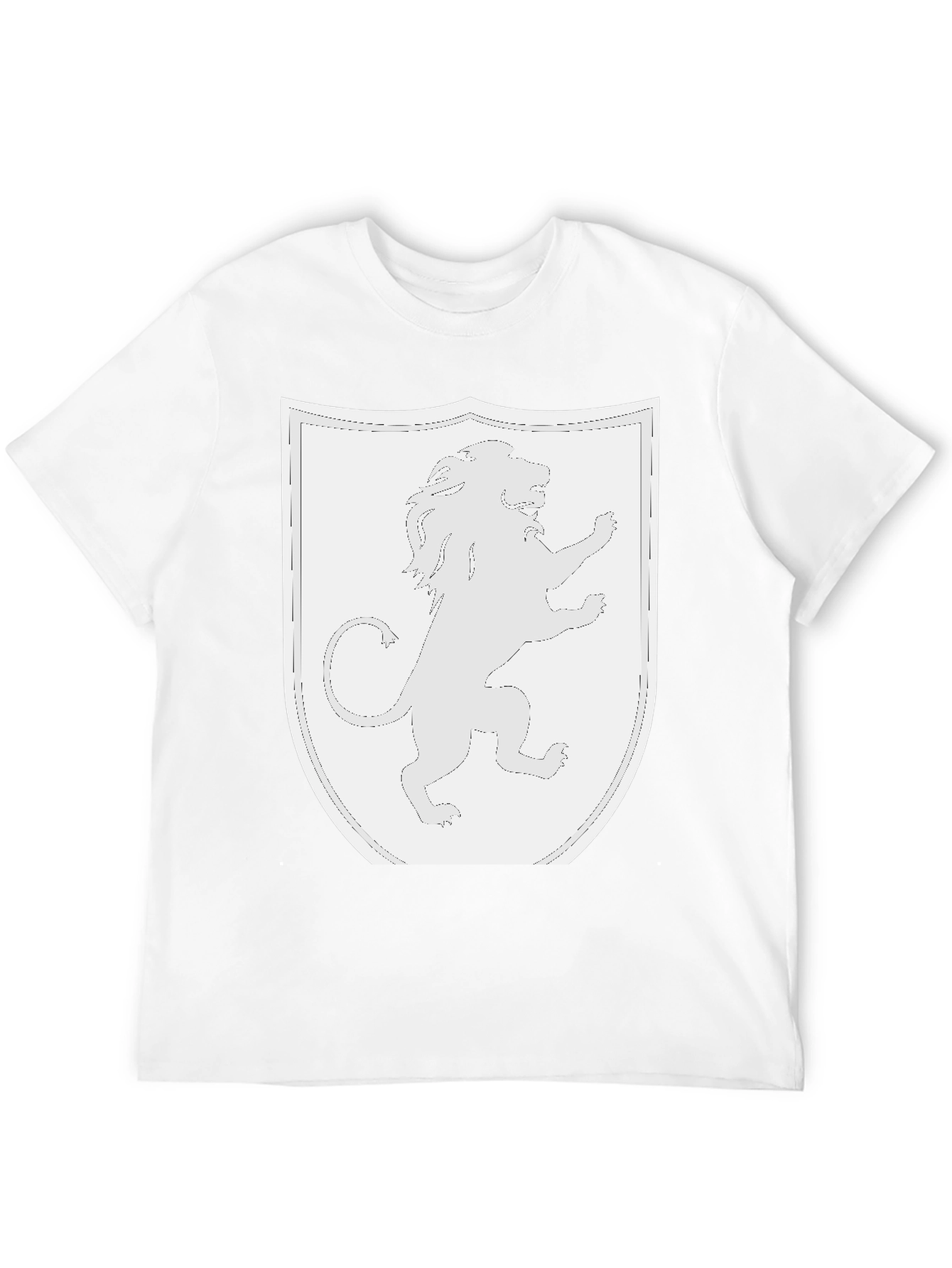 Lion Rampant Shield Black T-Shirt