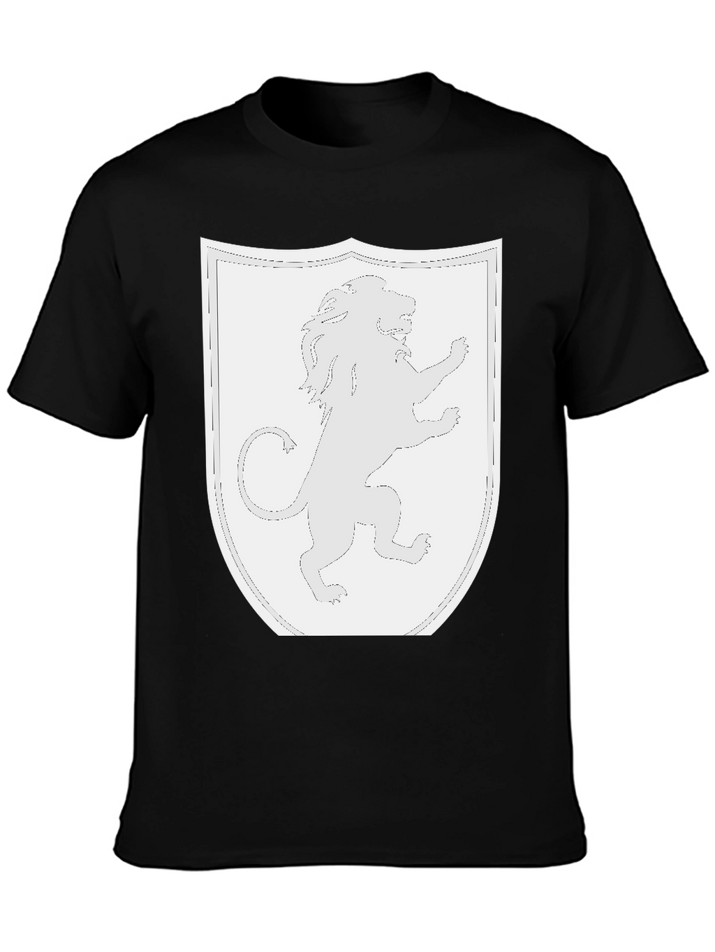 Lion Rampant Shield Black T-Shirt