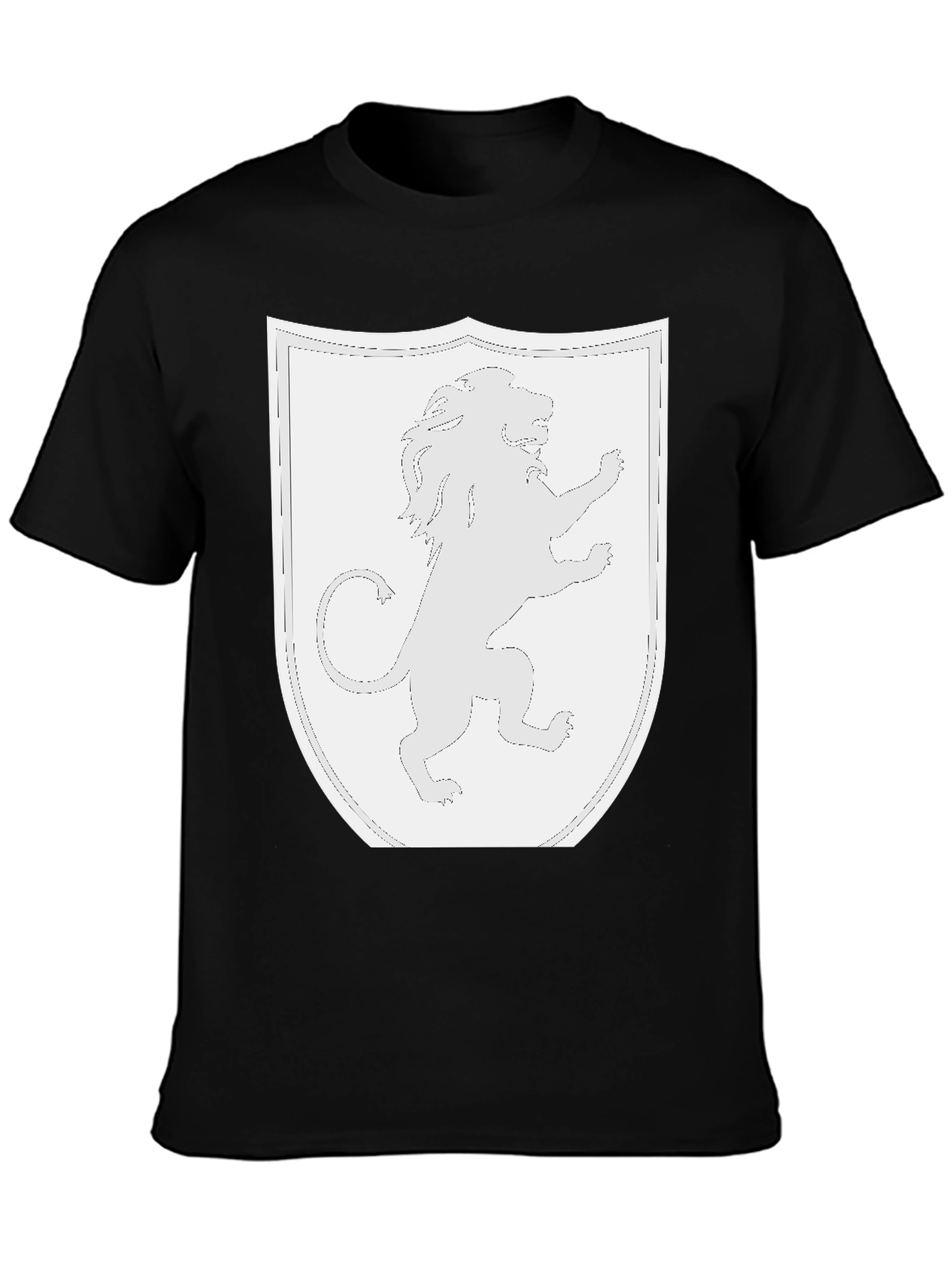 Lion Rampant Shield Black T-Shirt