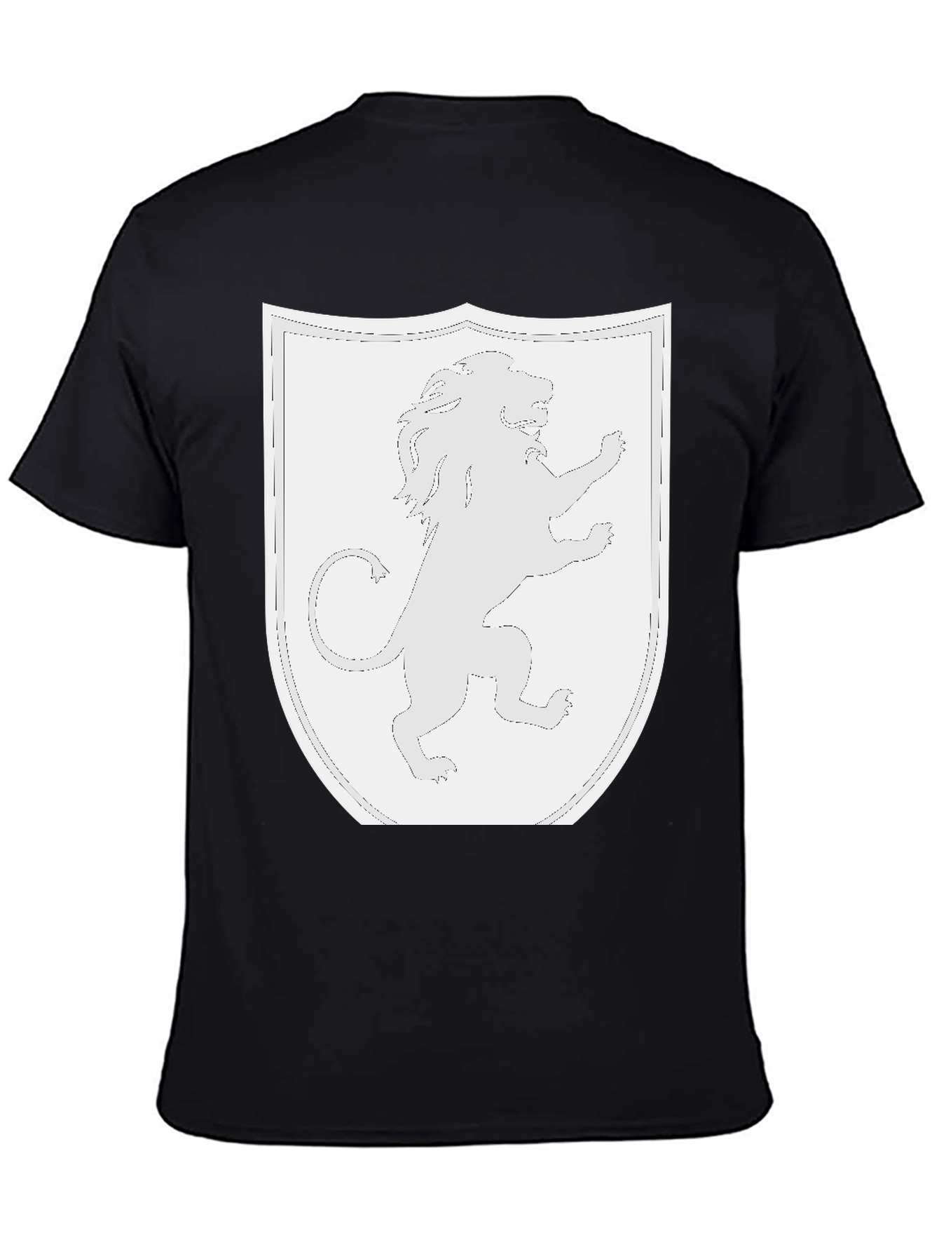Lion Rampant Shield Black T-Shirt