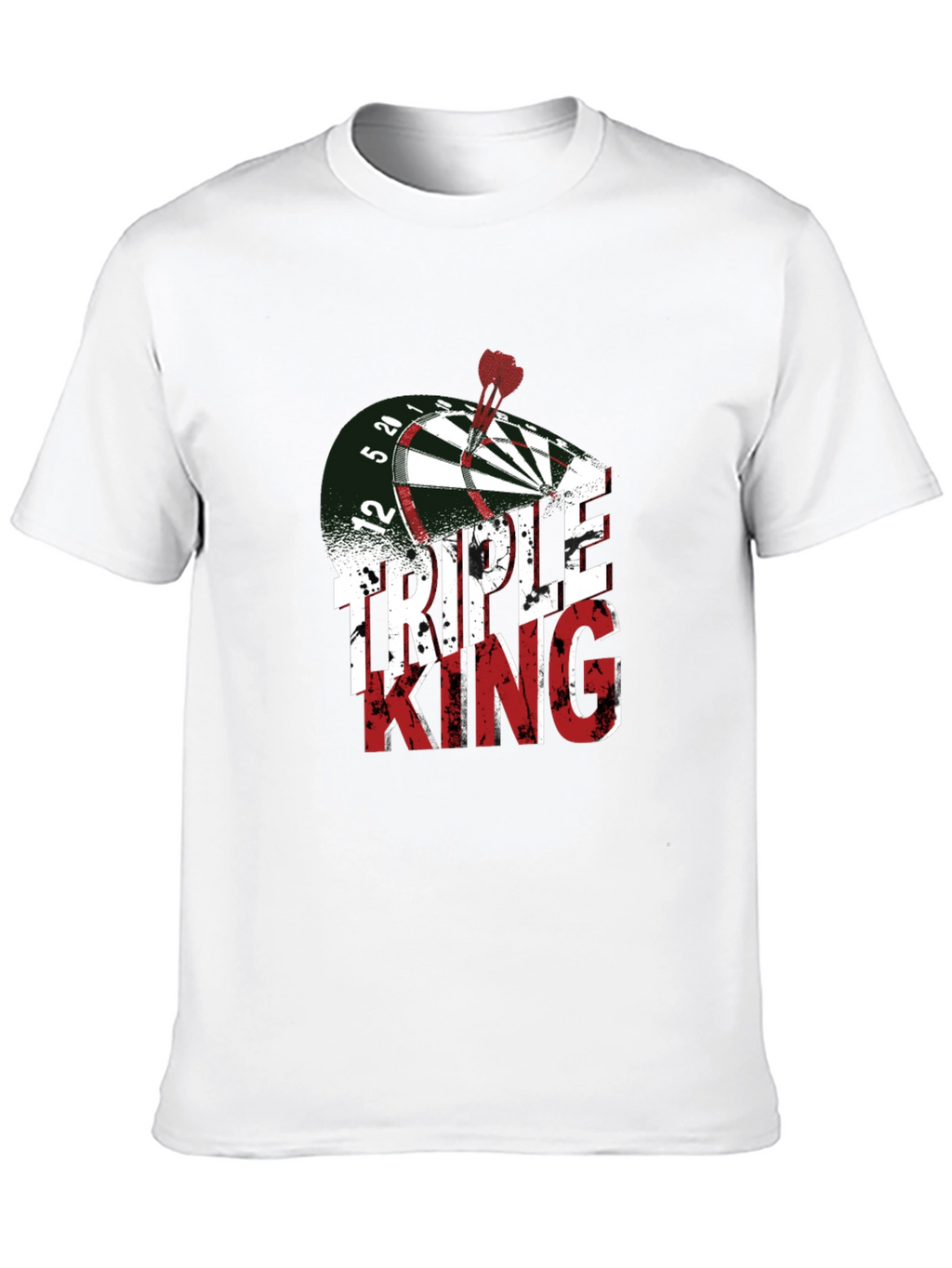 Triple King Dartboard T-Shirt - Novelty Dart Throwing Tee