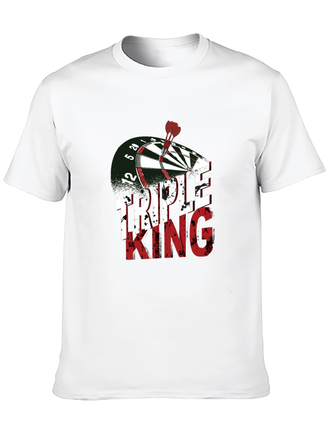 Triple King Dartboard T-Shirt - Novelty Dart Throwing Tee