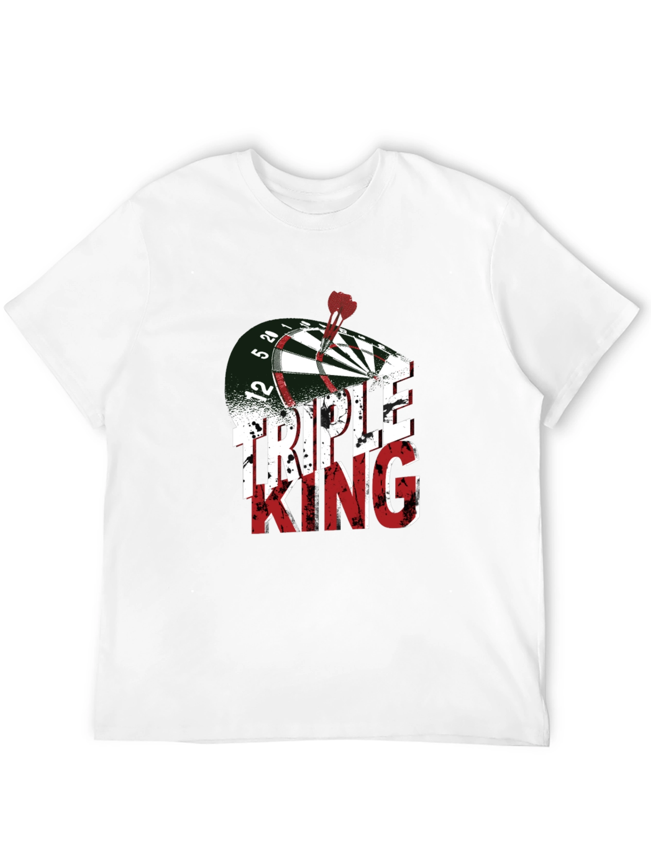 Triple King Dartboard T-Shirt - Novelty Dart Throwing Tee