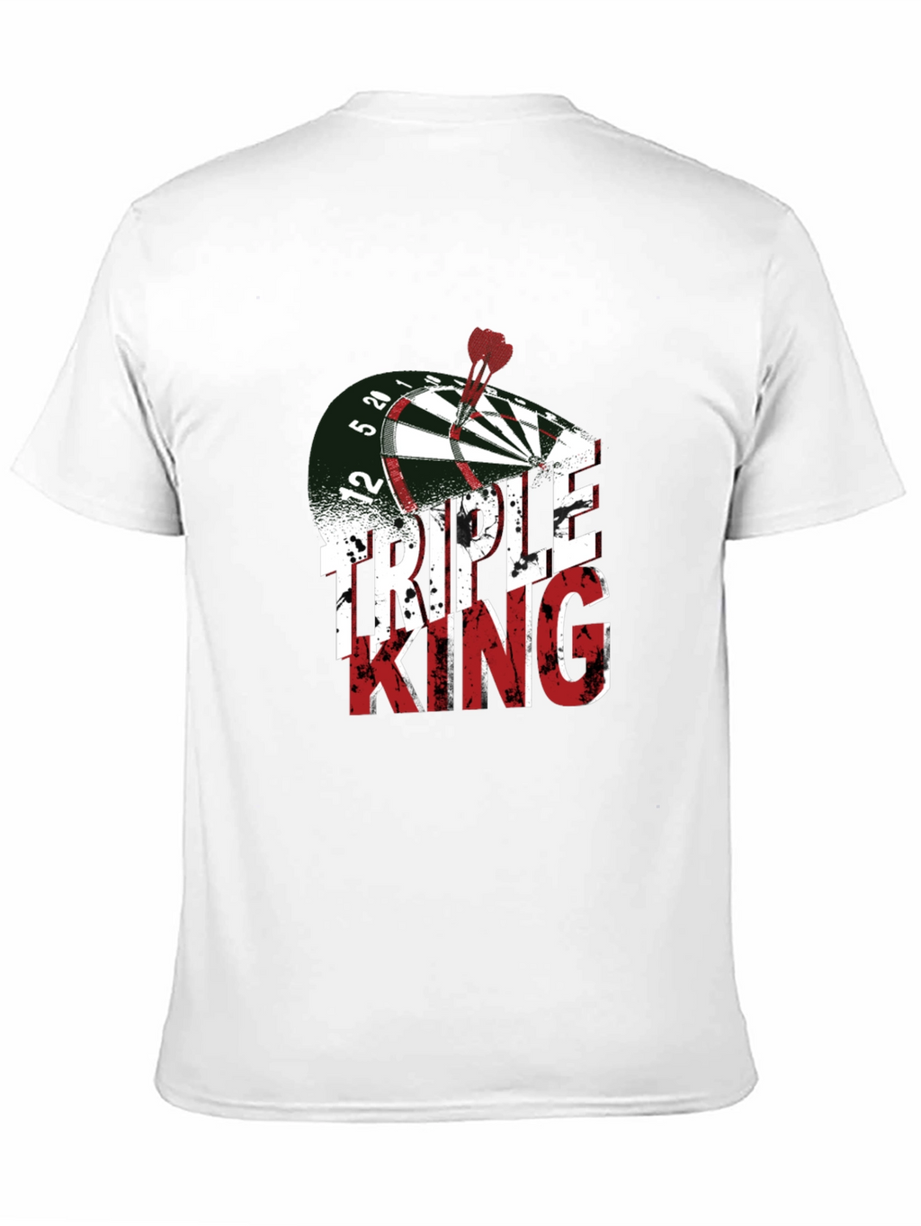 Triple King Dartboard T-Shirt - Novelty Dart Throwing Tee