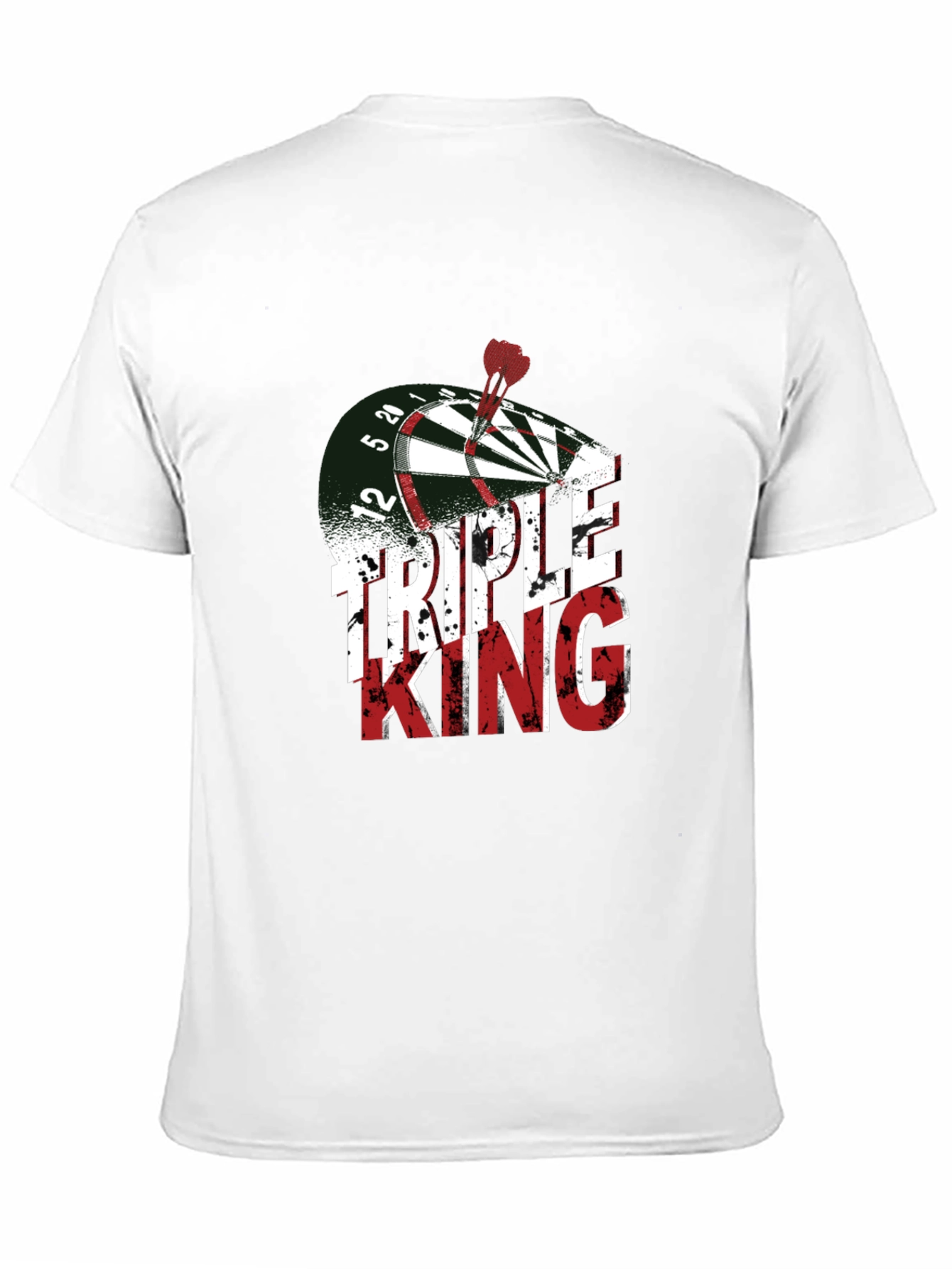 Triple King Dartboard T-Shirt - Novelty Dart Throwing Tee