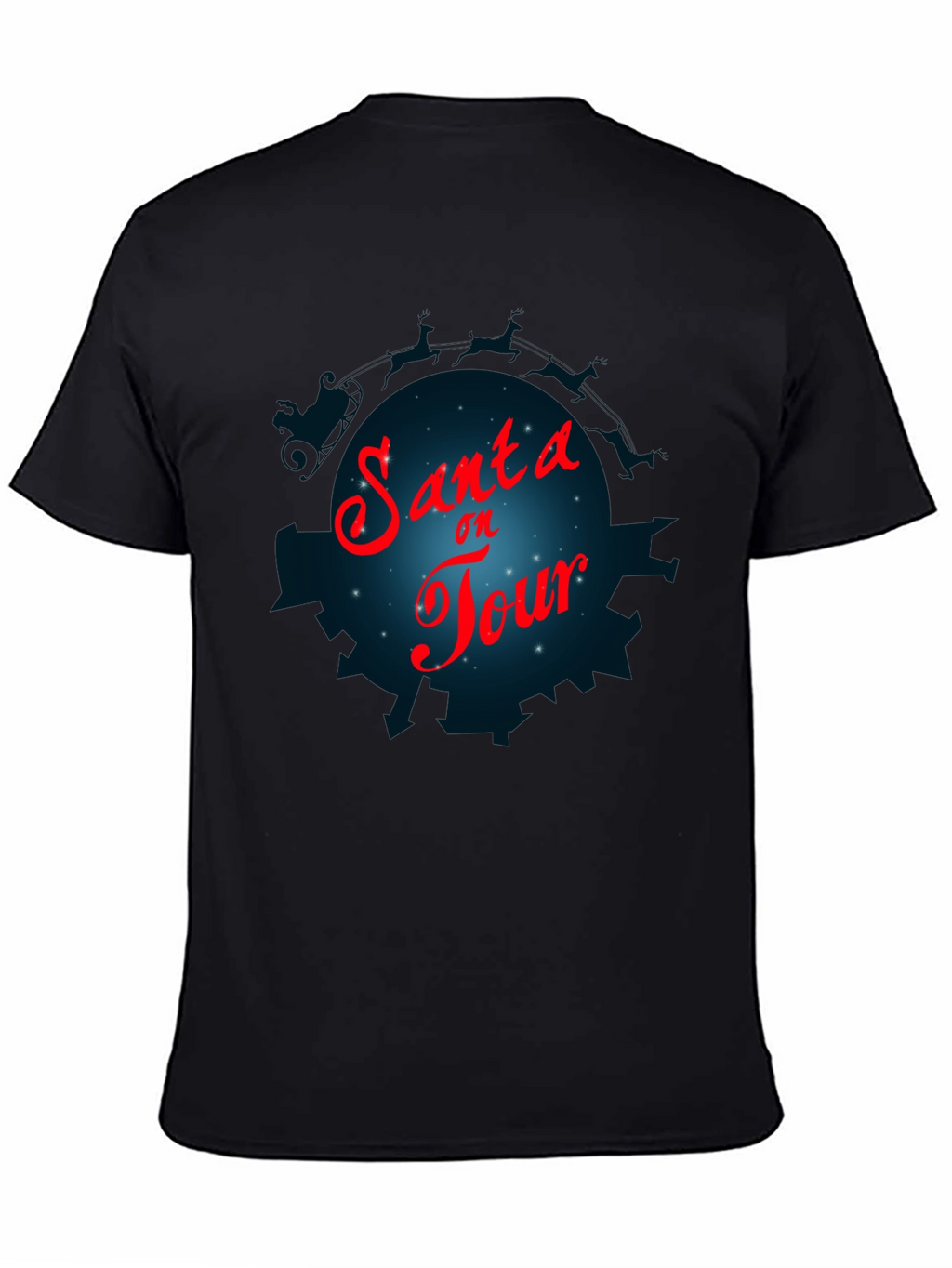 Santa On Tour T-Shirt - Holiday Festive Graphic Tee