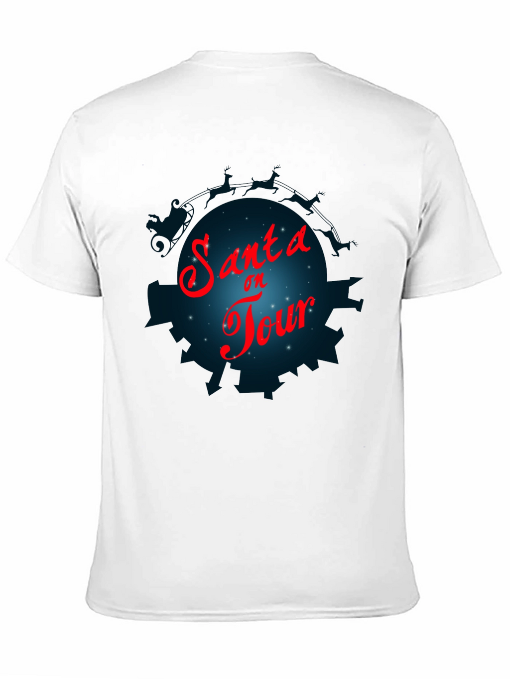 Santa On Tour T-Shirt - Holiday Festive Graphic Tee