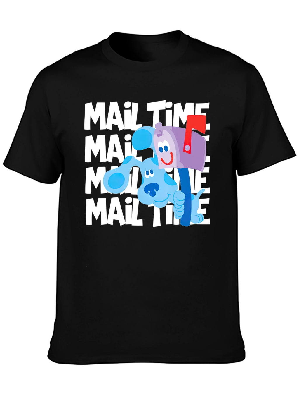 Blues Clues Mail Time Black T-Shirt