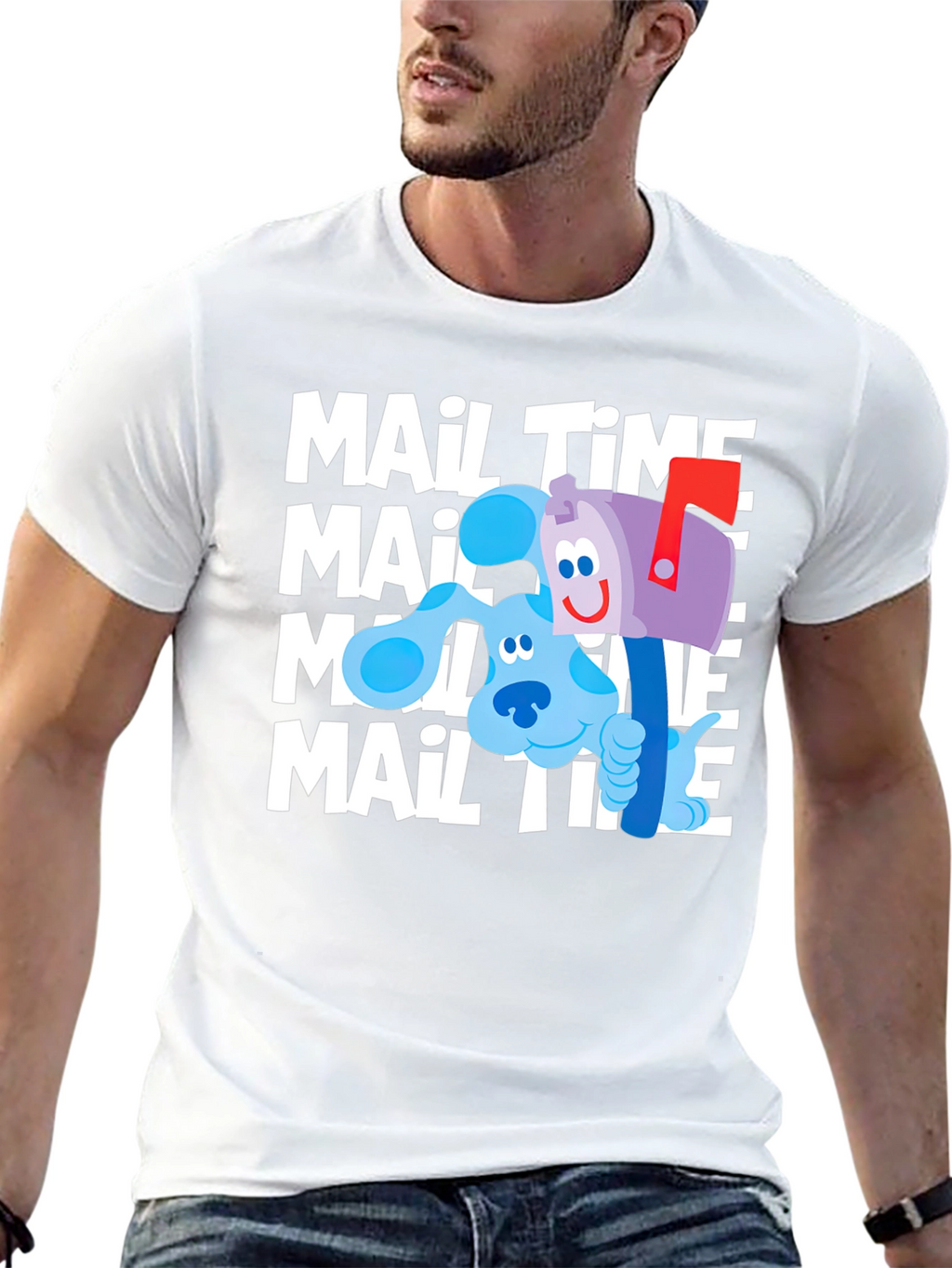 Blues Clues Mail Time Black T-Shirt