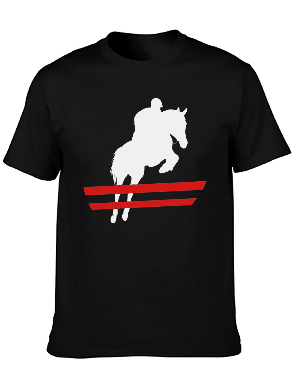 Equestrian Rider T-Shirt: Horse Jumping Graphic Tee