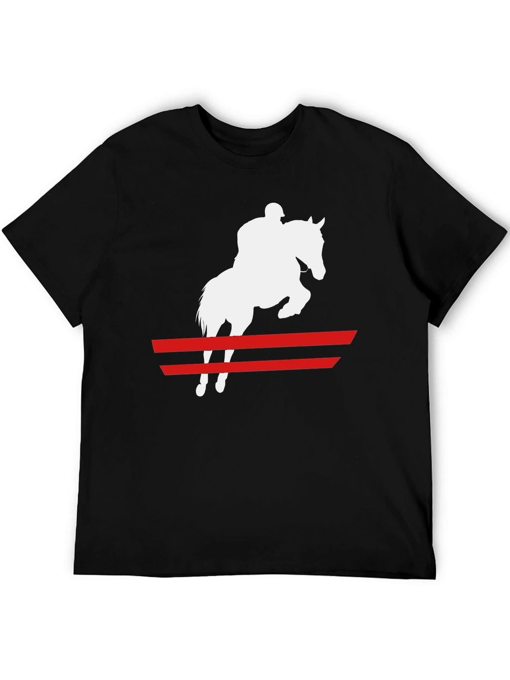 Equestrian Rider T-Shirt: Horse Jumping Graphic Tee
