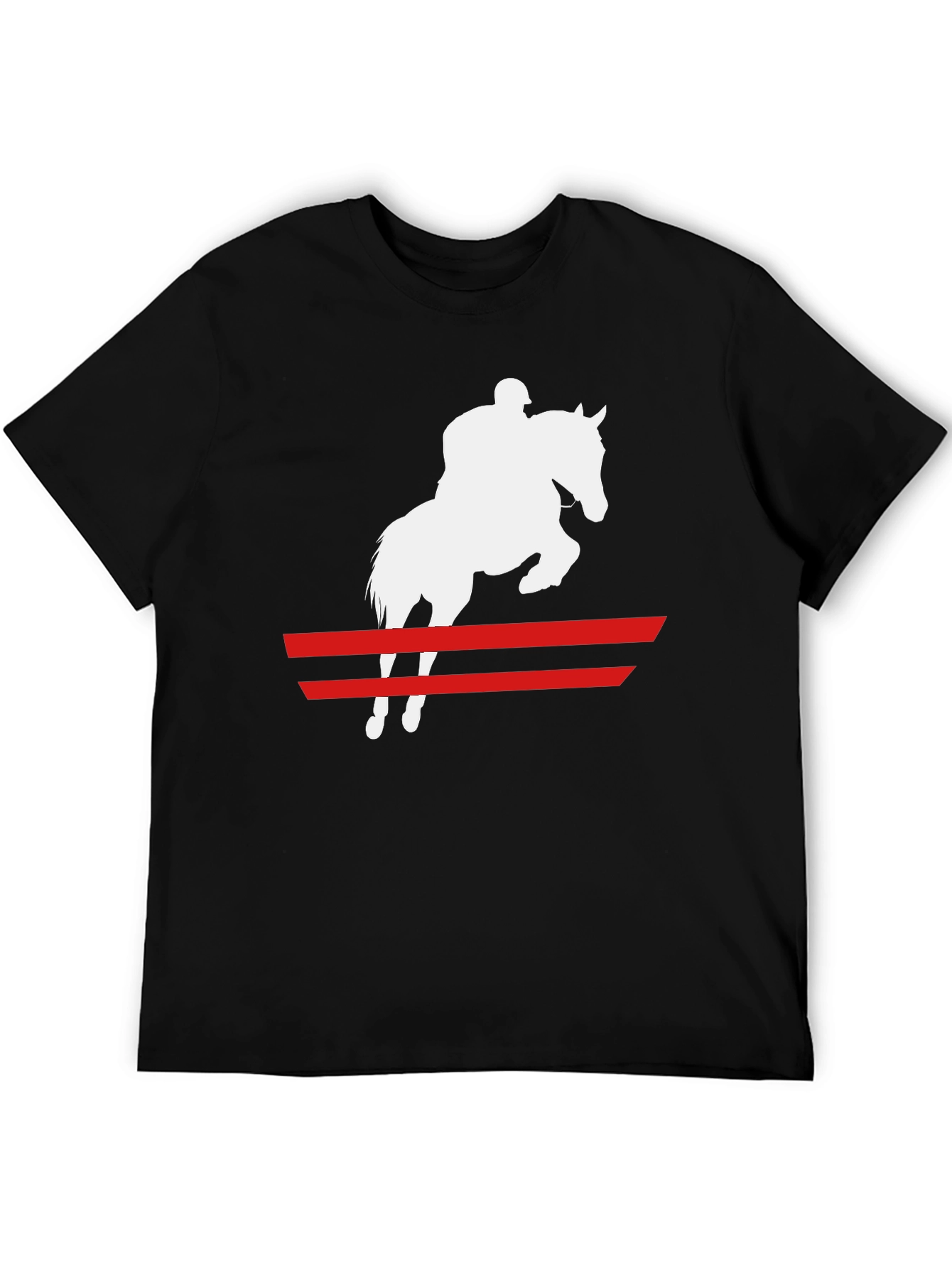 Equestrian Rider T-Shirt: Horse Jumping Graphic Tee