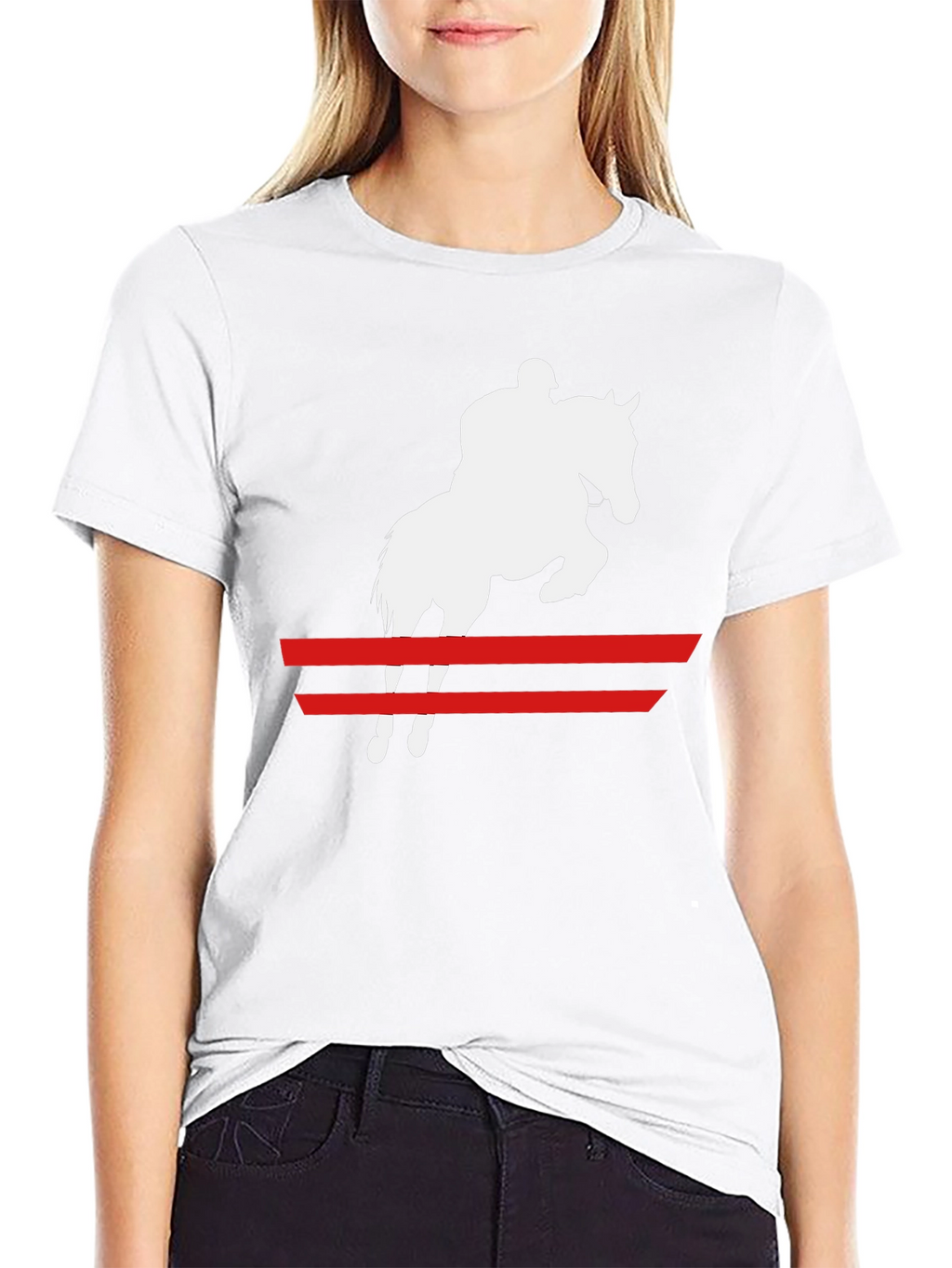 Equestrian Rider T-Shirt: Horse Jumping Graphic Tee