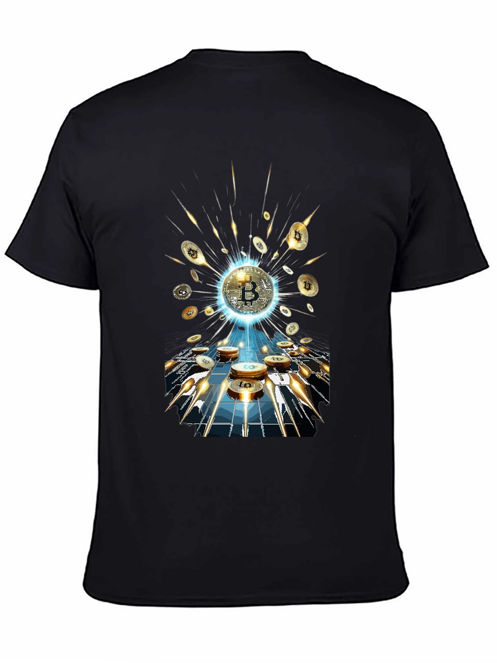 Bitcoin Burst T-Shirt - Crypto Currency Tee