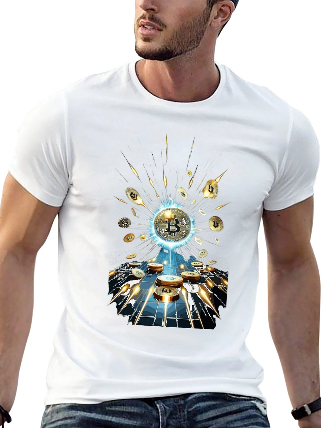 Bitcoin Burst T-Shirt - Crypto Currency Tee
