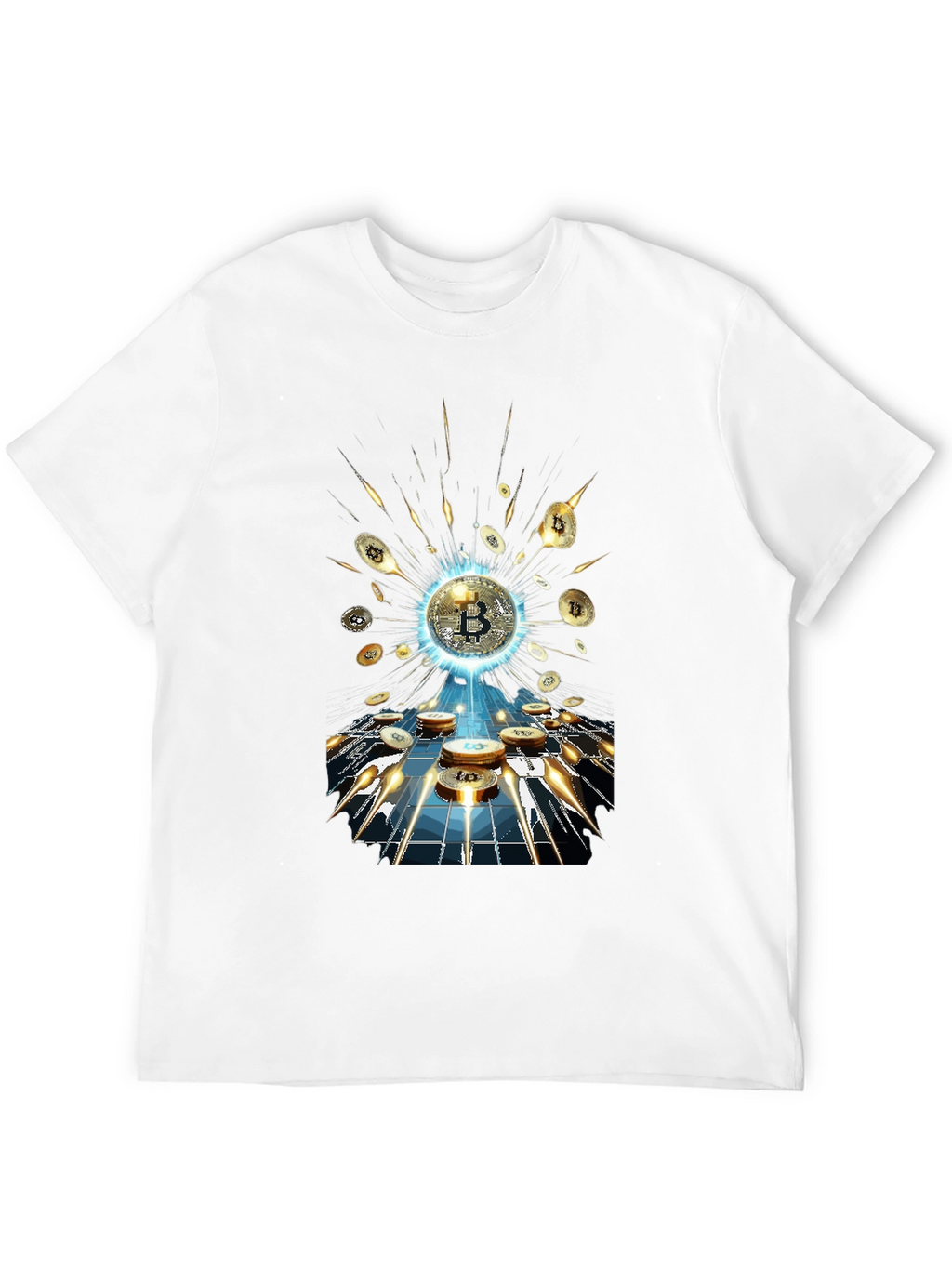 Bitcoin Burst T-Shirt - Crypto Currency Tee