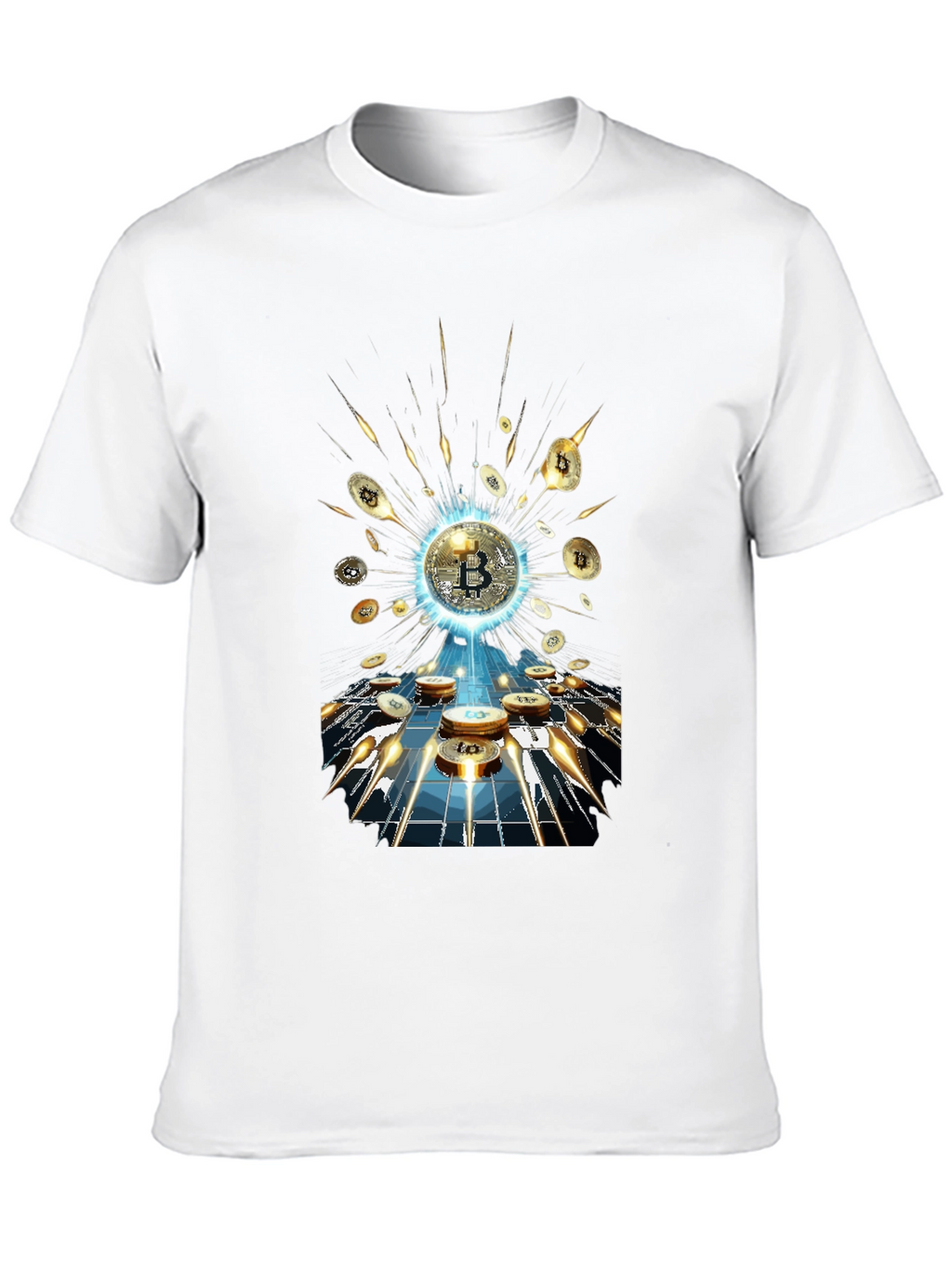 Bitcoin Burst T-Shirt - Crypto Currency Tee