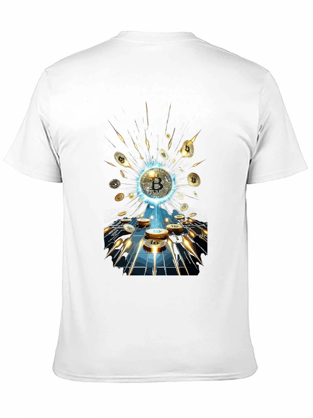 Bitcoin Burst T-Shirt - Crypto Currency Tee