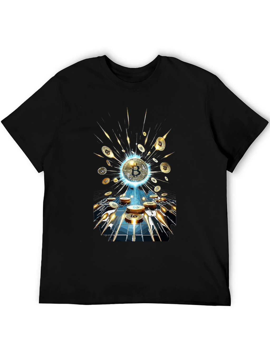 Bitcoin Burst T-Shirt - Crypto Currency Tee