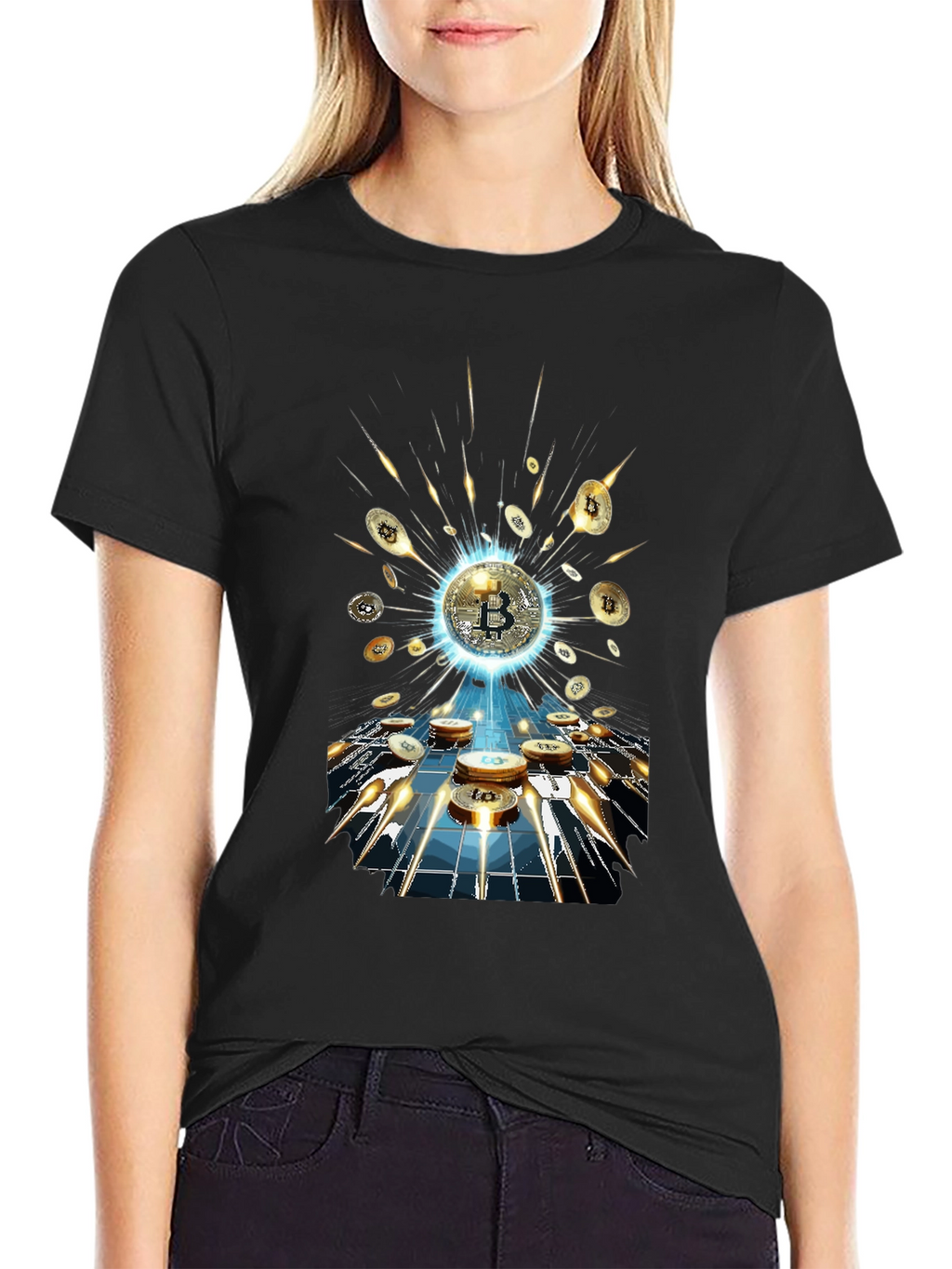 Bitcoin Burst T-Shirt - Crypto Currency Tee