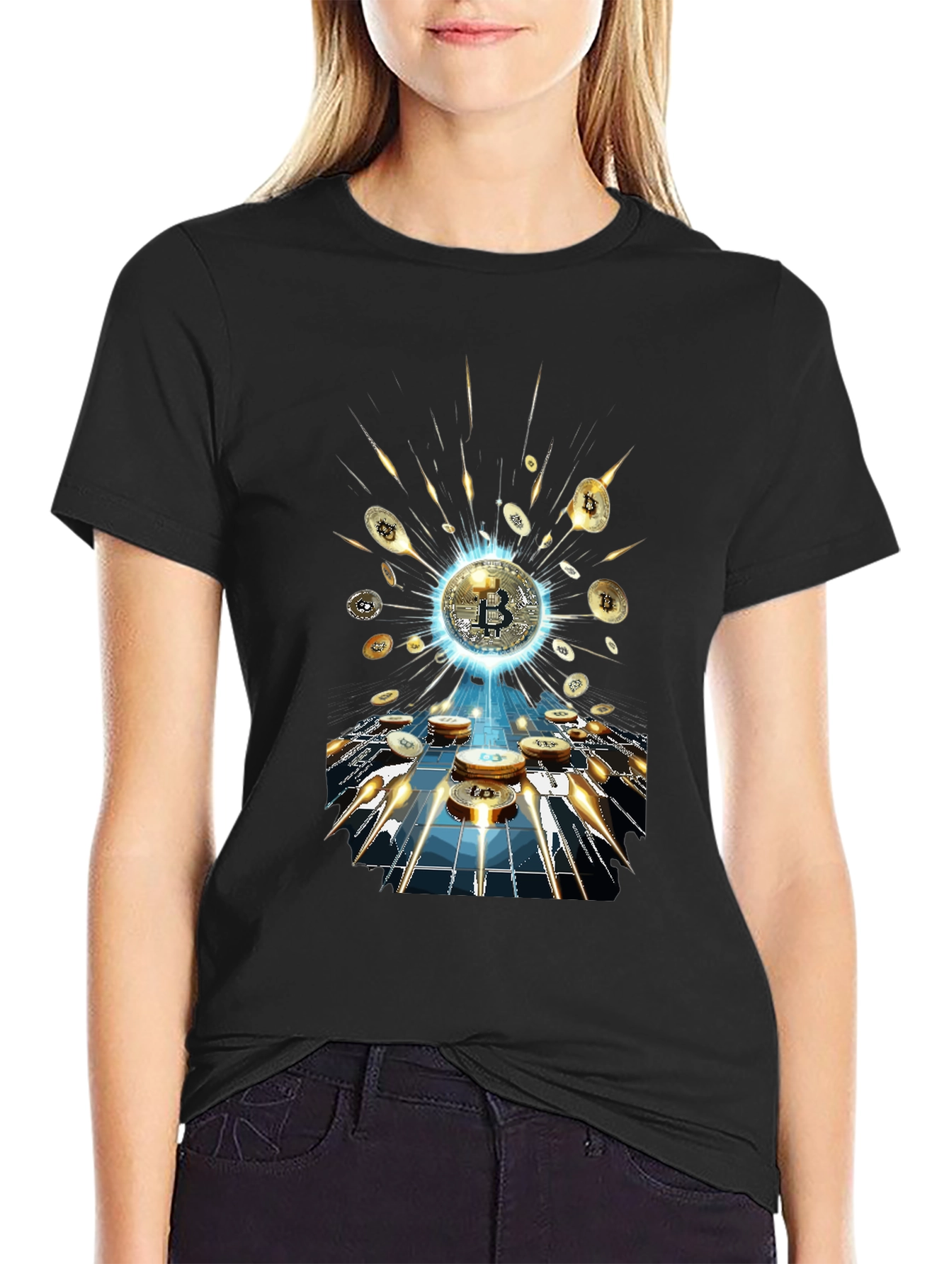 Bitcoin Burst T-Shirt - Crypto Currency Tee