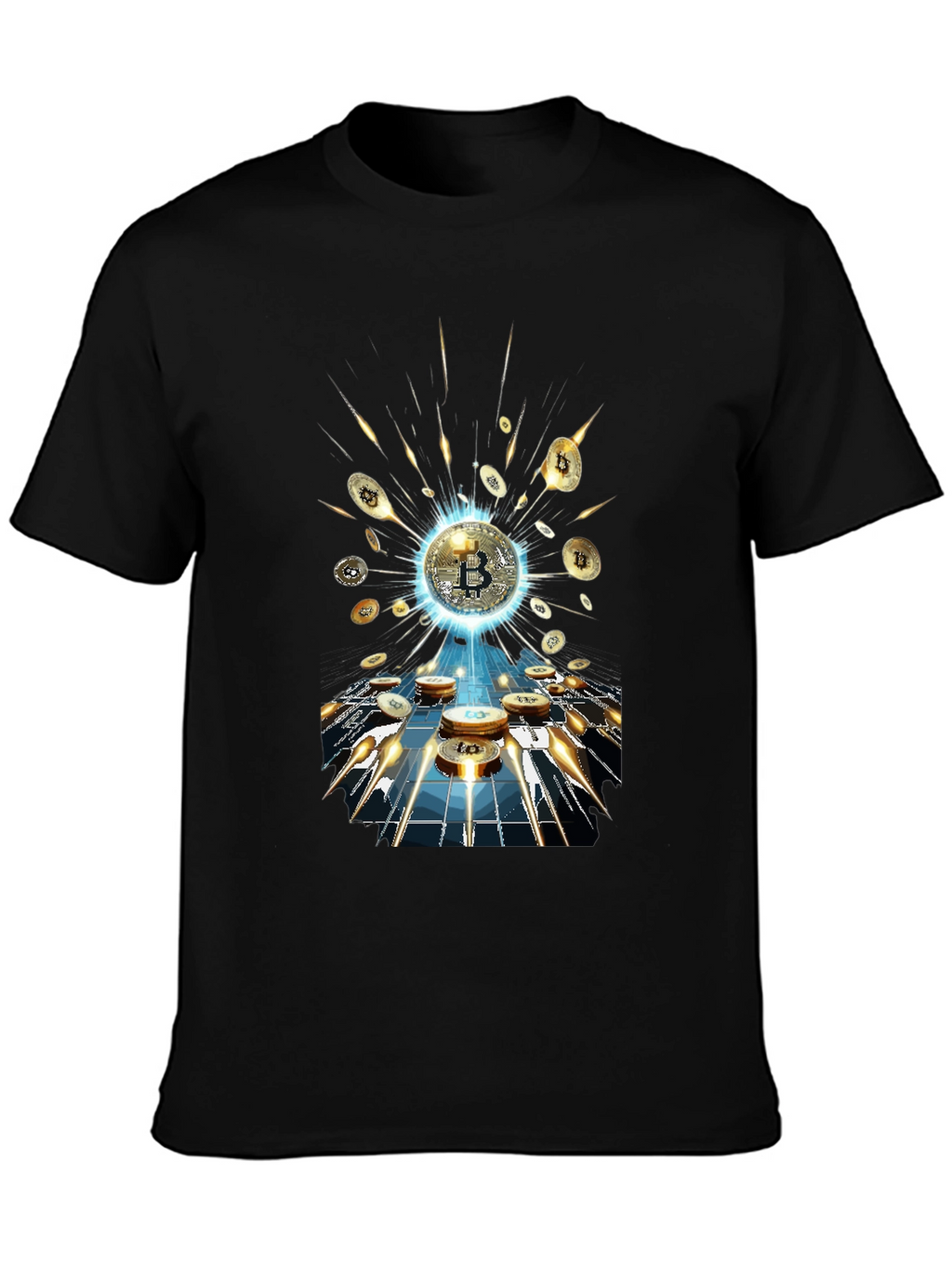 Bitcoin Burst T-Shirt - Crypto Currency Tee