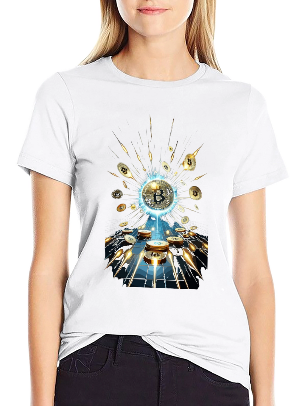 Bitcoin Burst T-Shirt - Crypto Currency Tee