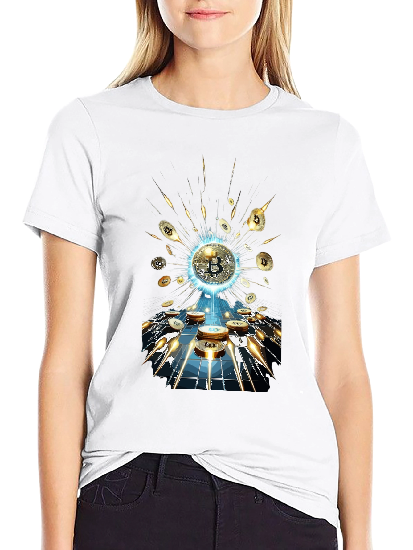 Bitcoin Burst T-Shirt - Crypto Currency Tee