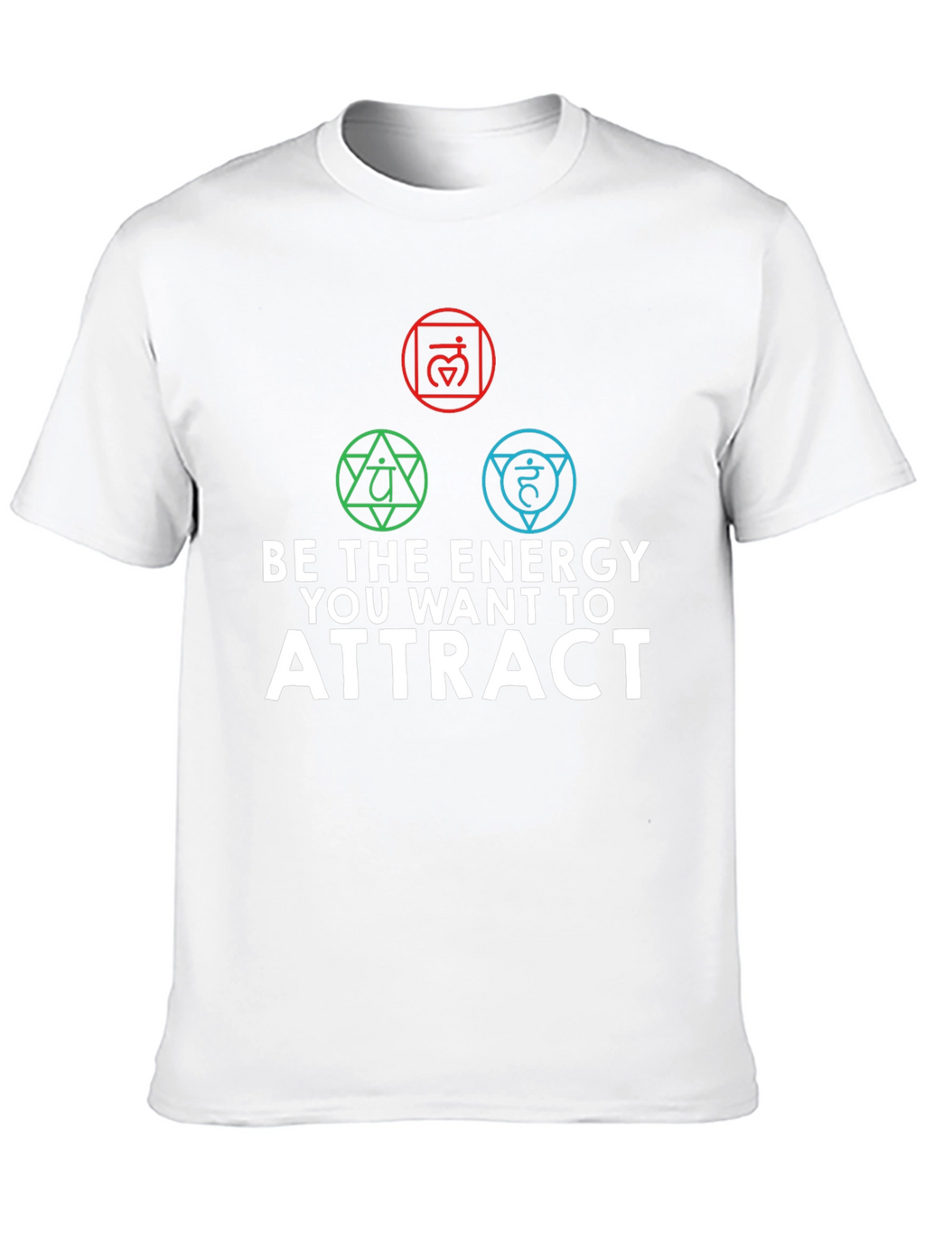 Energy Chakra Black Graphic T-Shirt for Men