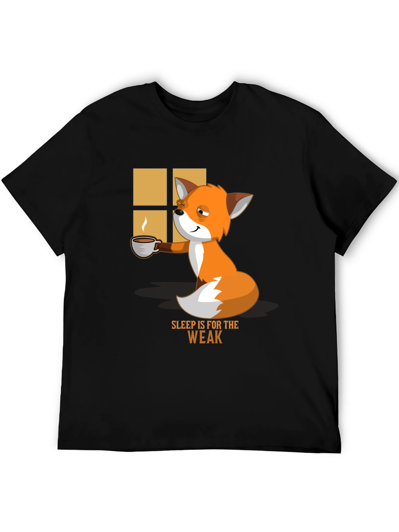 Sleep is for the Weak Funny Fox T-Shirt