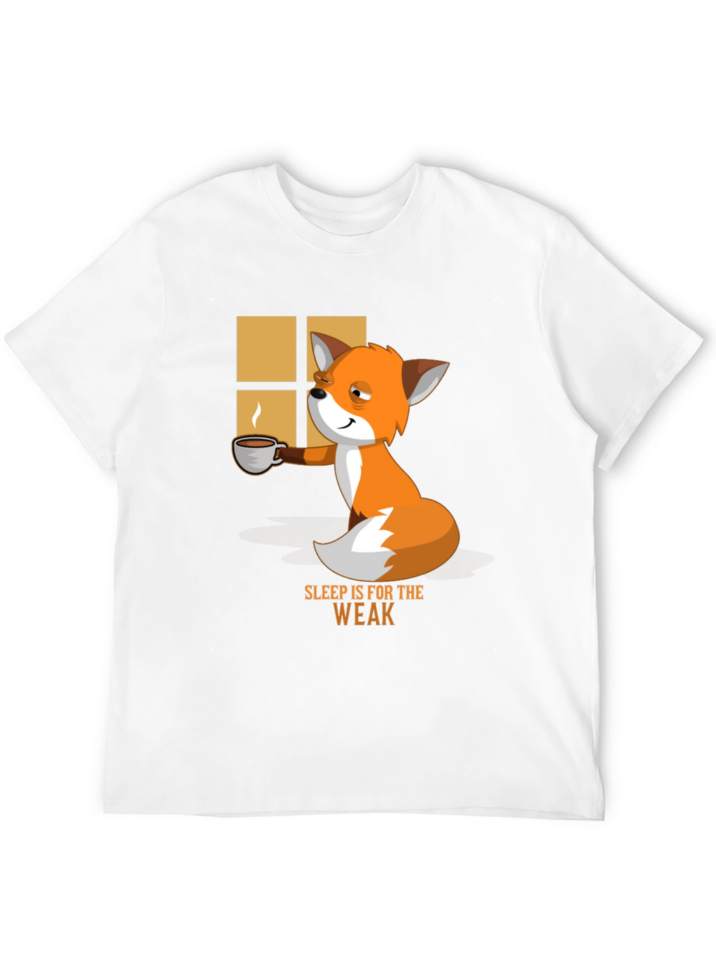 Sleep is for the Weak Funny Fox T-Shirt