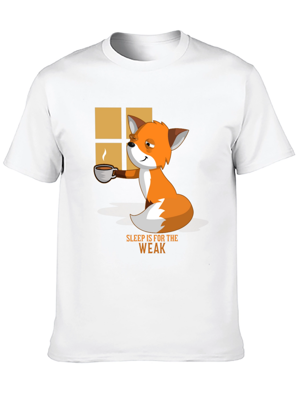 Sleep is for the Weak Funny Fox T-Shirt