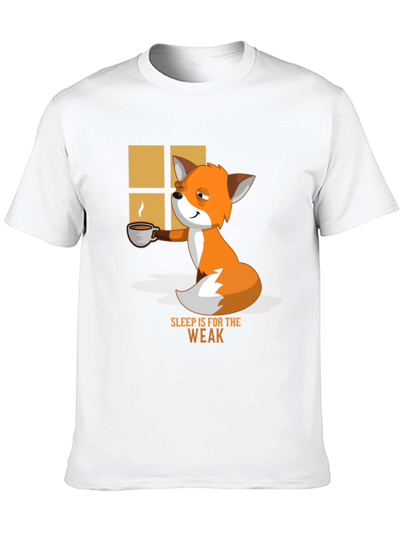 Sleep is for the Weak Funny Fox T-Shirt