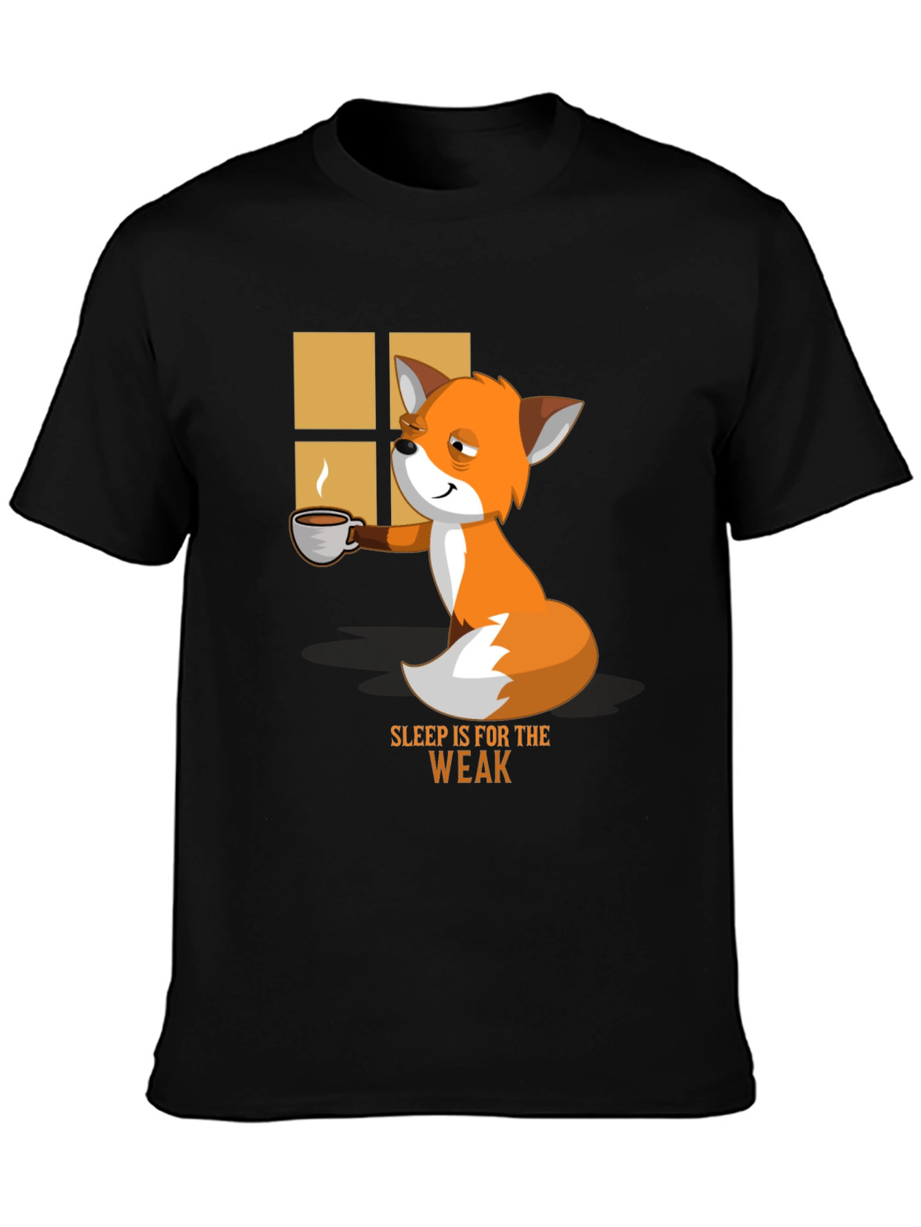 Sleep is for the Weak Funny Fox T-Shirt